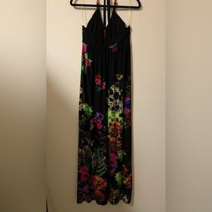 Most Moa vibrant color halter top dress